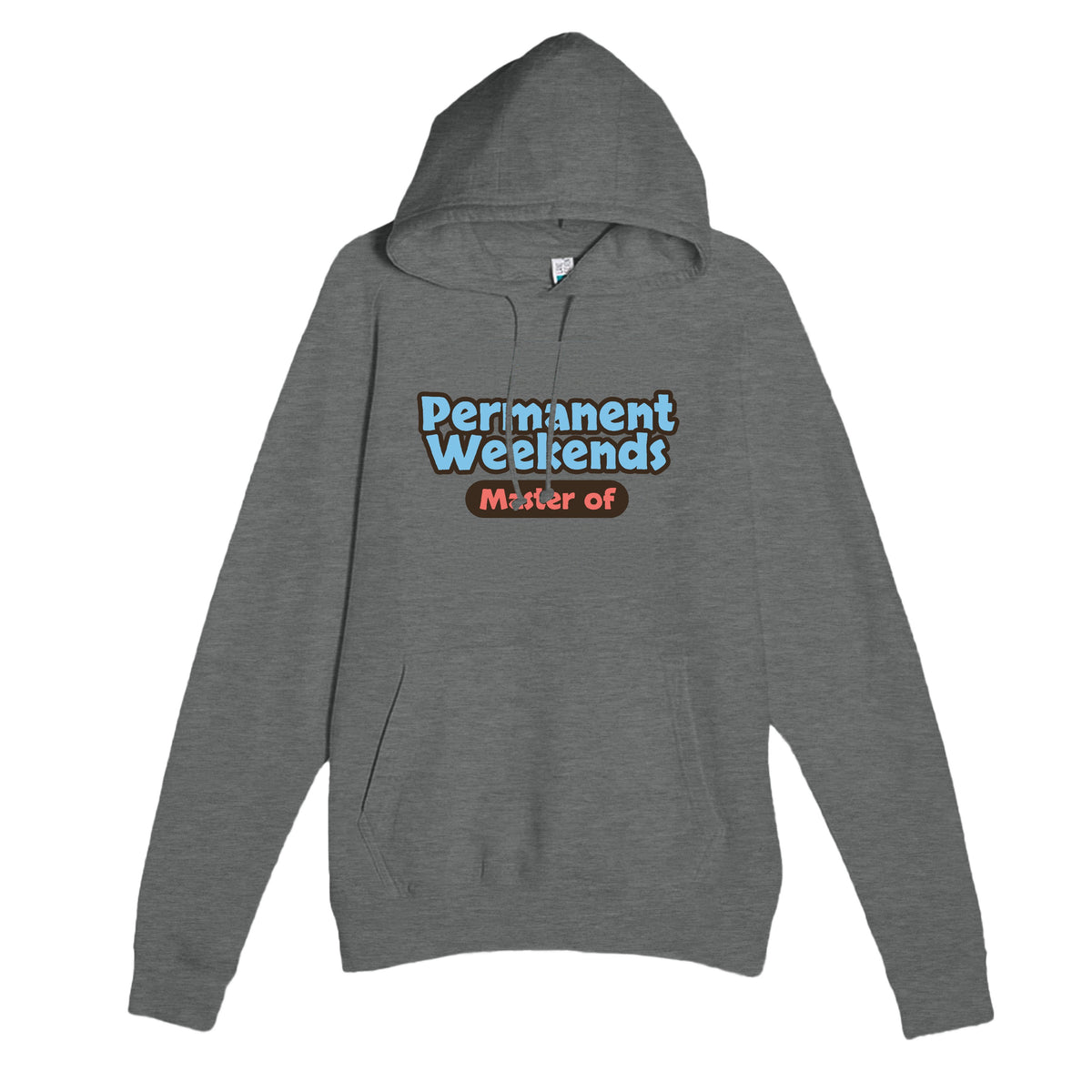 Master of Permanent Weekends — funny graphite heather unisex hoodie