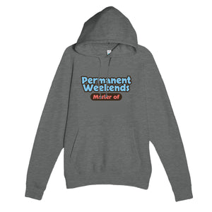 Master of Permanent Weekends — funny graphite heather unisex hoodie