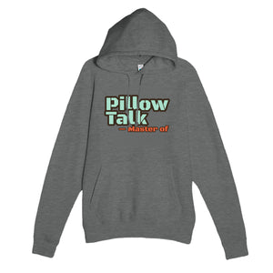 Master of Pillow Talk — funny graphite heather unisex hoodie
