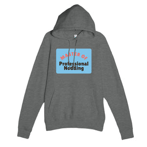 Master of Professional Nodding — funny graphite heather unisex hoodie