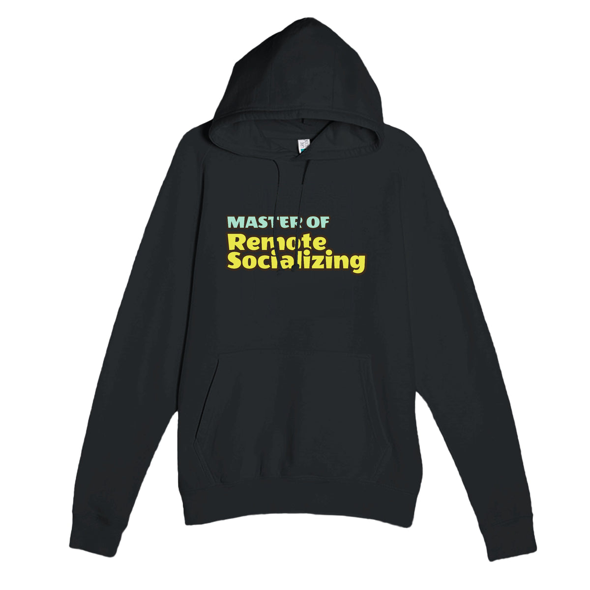 Master of Remote Socializing — funny black unisex hoodie