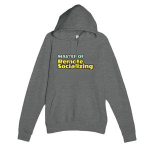 Master of Remote Socializing — funny graphite heather unisex hoodie