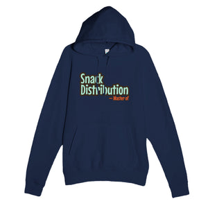 Master of Snack Distribution — funny navy unisex hoodie
