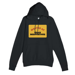 Master of Snack Negotiations — funny black unisex hoodie
