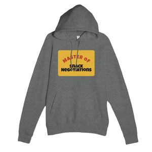 Master of Snack Negotiations — funny graphite heather unisex hoodie