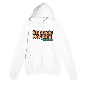Master of Strategic Nodding — funny white unisex hoodie