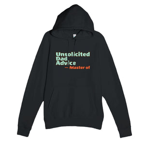 Master of Unsolicited Dad Advice — funny black unisex hoodie