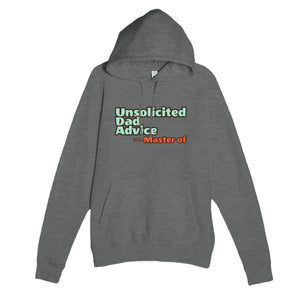 Master of Unsolicited Dad Advice — funny graphite heather unisex hoodie