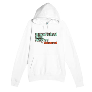 Master of Unsolicited Dad Advice — funny white unisex hoodie