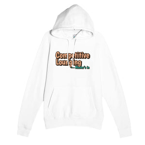 Master’s in Competitive Lounging — funny white unisex hoodie
