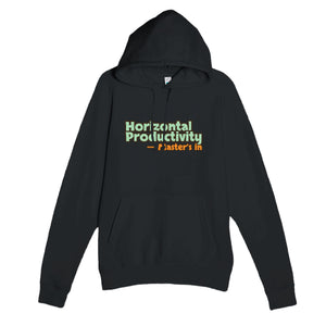 Master’s in Horizontal Productivity — funny black unisex hoodie