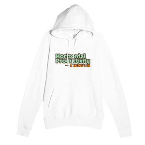 Master’s in Horizontal Productivity — funny white unisex hoodie