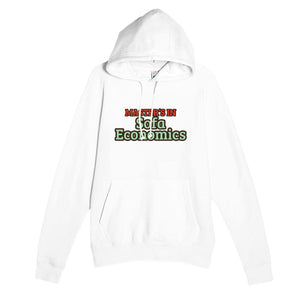 Master’s in Sofa Economics — funny white unisex hoodie
