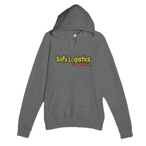 Master’s in Sofa Logistics — funny graphite heather unisex hoodie