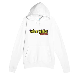 Master’s in Sofa Logistics — funny white unisex hoodie