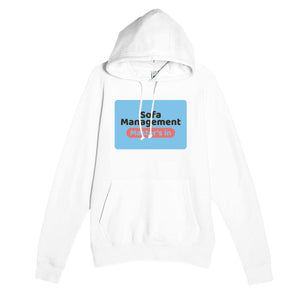 Master’s in Sofa Management — funny white unisex hoodie