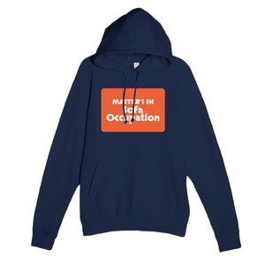 Master’s in Sofa Occupation — funny navy unisex hoodie