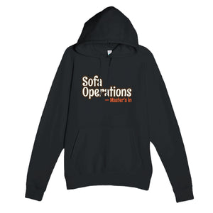 Master’s in Sofa Operations — funny black unisex hoodie