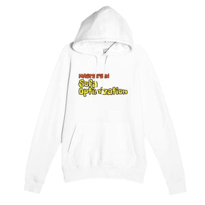 Master’s in Sofa Optimization — funny white unisex hoodie