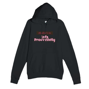 Master’s in Sofa Productivity — funny black unisex hoodie