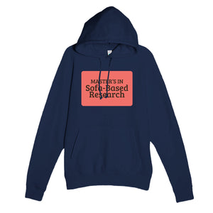 Master’s in Sofa-Based Research — funny navy unisex hoodie