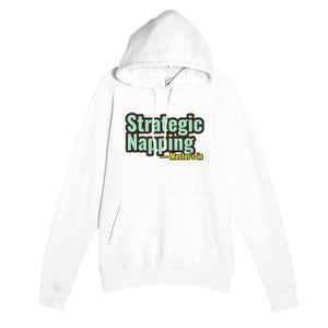 Master’s in Strategic Napping — funny white unisex hoodie