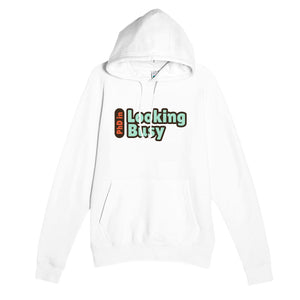 PhD in Looking Busy — funny white unisex hoodie