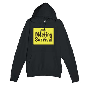 PhD in Meeting Survival — funny black unisex hoodie
