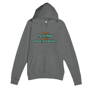 Master of Parenting / Minor in Snack Distribution — funny graphite heather unisex hoodie