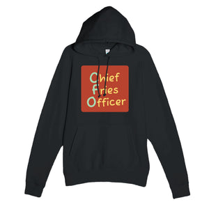 Chief Fries Officer — funny black unisex hoodie