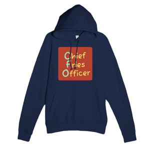 Chief Fries Officer — funny navy unisex hoodie