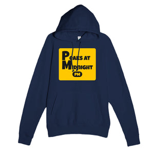 Peaks at Midnight — funny navy unisex hoodie