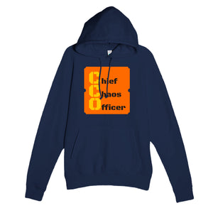 Chief Chaos Officer — funny navy unisex hoodie