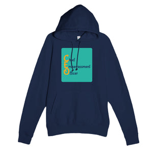 Chief Embarrassment Officer — funny navy unisex hoodie