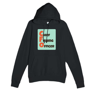 Chief Fishing Officer — funny black unisex hoodie