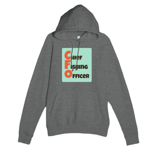 Chief Fishing Officer — funny graphite heather unisex hoodie