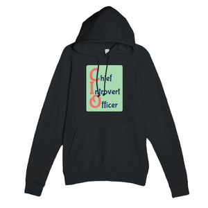 Chief Introvert Officer — funny black unisex hoodie