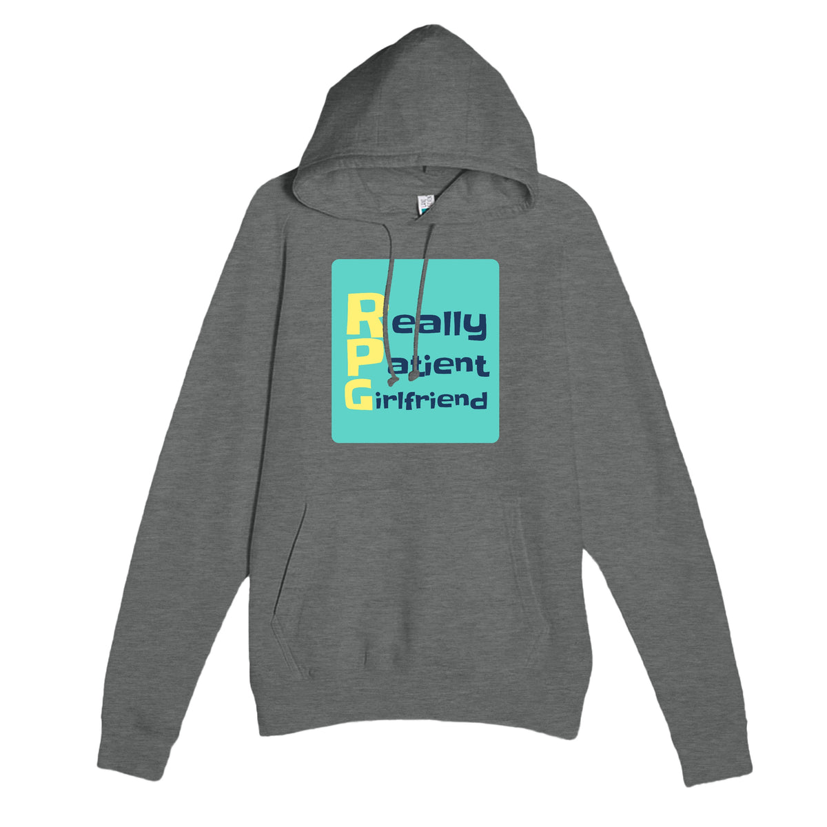 Really Patient Girlfriend — funny graphite heather unisex hoodie
