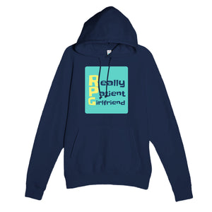 Really Patient Girlfriend — funny navy unisex hoodie