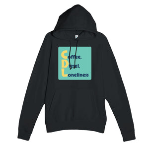 Coffee, Diesel, Loneliness — funny black unisex hoodie