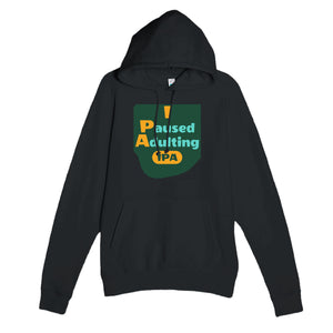 I Paused Adulting — funny black unisex hoodie