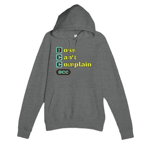 Boss Can't Complain — funny graphite heather unisex hoodie