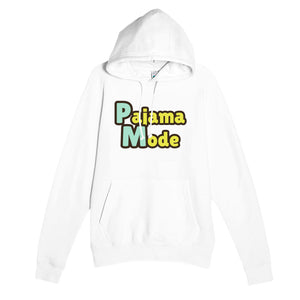 Pajama Mode — funny white unisex hoodie