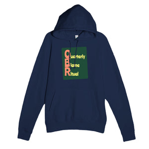 Quarterly Blame Ritual — funny navy unisex hoodie