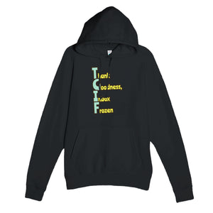Thank Goodness, Inbox Frozen — funny black unisex hoodie