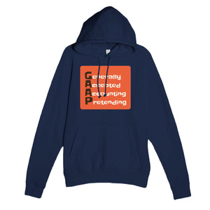 Generally Accepted Accounting Pretending — funny navy unisex hoodie