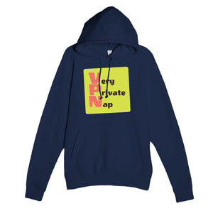 Very Private Nap — funny navy unisex hoodie