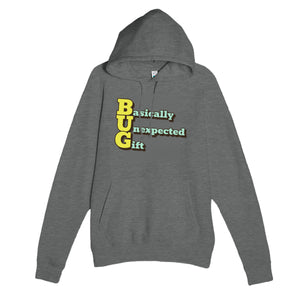 Basically Unexpected Gift — funny graphite heather unisex hoodie