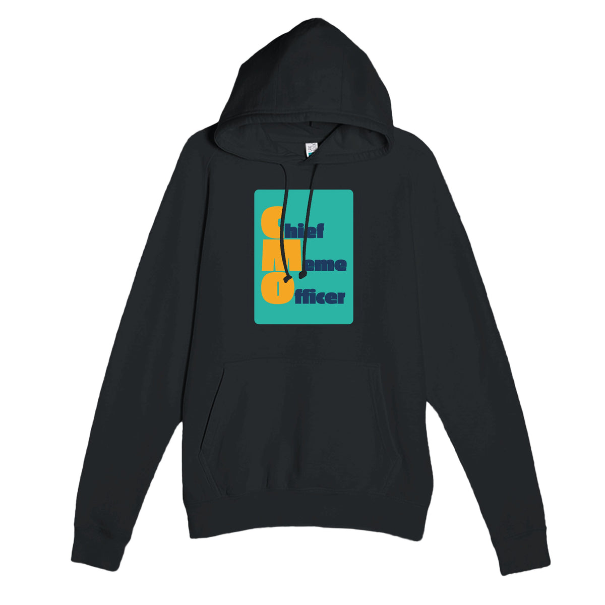 Chief Meme Officer — funny black unisex hoodie