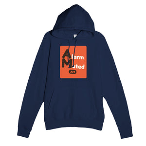 Alarm Muted — funny navy unisex hoodie